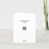 Carte Original watercolor painting (Dos)