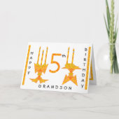 Carte originale d'art d'anniversaire pour Grandson (Devant)