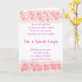 Carte originale de poésie de couples spéciaux (Fleur jaune)