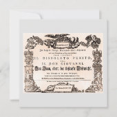 Carte Originale playbill, première de Vienne de Don Giov (Devant)