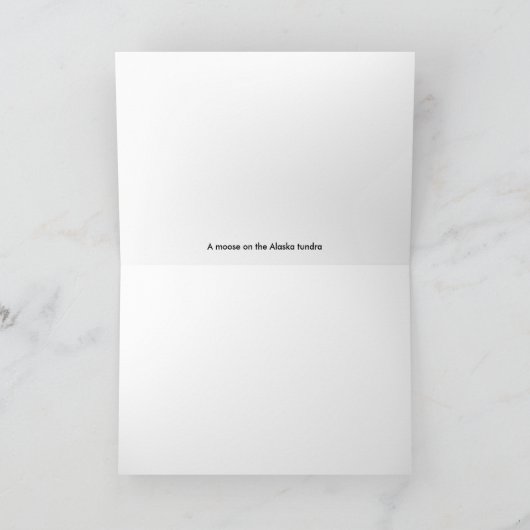 Carte Orignaux d'après-midi (Intérieur)