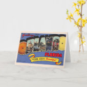 Carte Orlando Floride vintage (Fleur jaune)