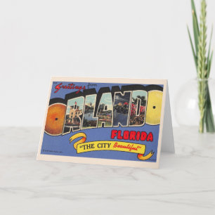 Carte Orlando Floride vintage