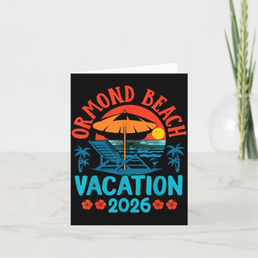 Carte Ormond Beach Florida 2026 Family Vacation Beach Su (Devant)