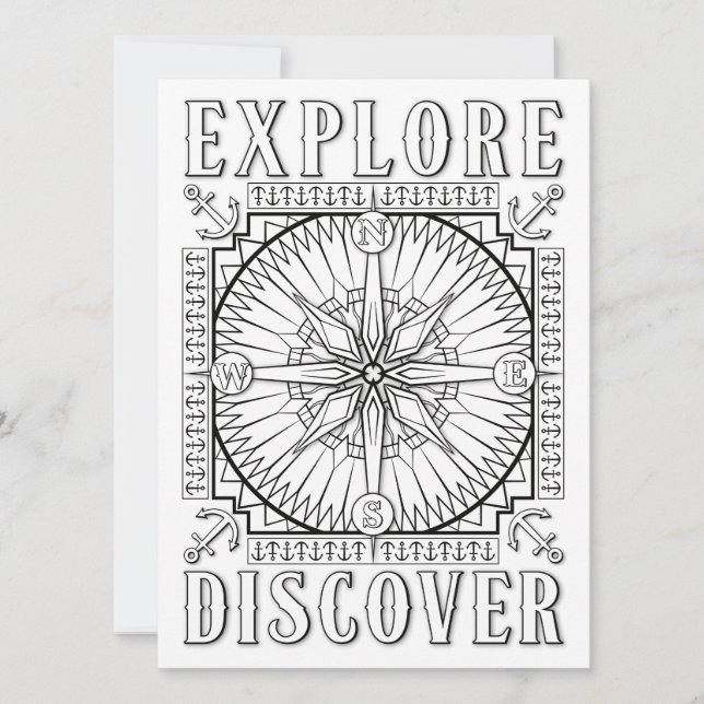 Carte OrnaMENTAL Explorez et découvrez votre propre coul (Devant)