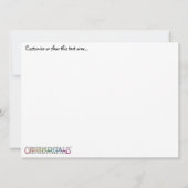 Carte OrnaMENTAL Oh Joyeux Jour Whimsical Couleur Votre (Dos)