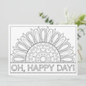 Carte OrnaMENTAL Oh Joyeux Jour Whimsical Couleur Votre (Debout devant)