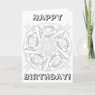 Carte OrnaMENTALs #0023 Quelque chose de poisson couleur
