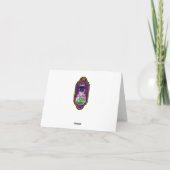 Carte Ornate Elegant Photo Enregistrer la date Purple Ro (Dos)