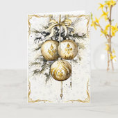 Carte Ornate Gilded Elegance (Fleur jaune)