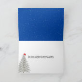 Carte Ornement De Noël Bleu Dans Les Snowflakes (Intérieur)