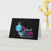 Carte Ornement de Noël en flocons de neige (Fleur jaune)