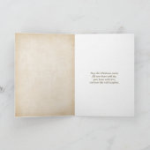 Carte Ornement de Noël Or (Intérieur)