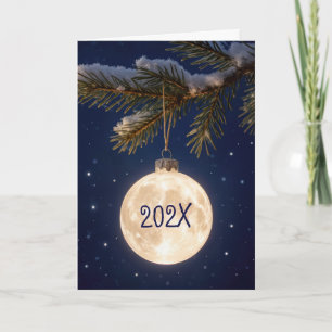 Carte Ornement de Noël Pleine lune