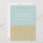 Carte Ornement d'or rustique Diplôme 2 Photo Graduate (Dos)