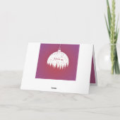 Carte Ornement élégant Père Noël Sleigh Noël (Dos)