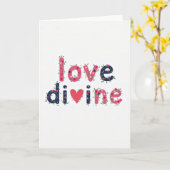 Carte Ornementale Amour Divin (Fleur jaune)