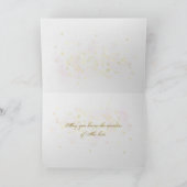 Carte ornements de Noël blanc et or (Intérieur)