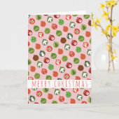 Carte Ornements de Noël Boules de Noël Charme Vacances (Fleur jaune)