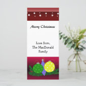 Carte Ornements de Noël festifs (Debout devant)