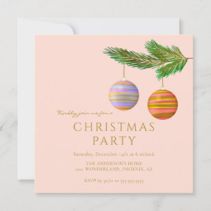 Carte Ornements de Noël festifs Personnalisés