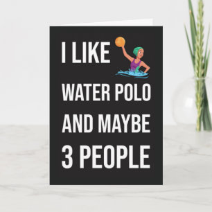 Carte Ornements de Noël Water-Polo Joueur de Water-Polo