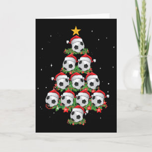 Carte Ornements de sapin de Noël Soccer Bylls Sports Foo