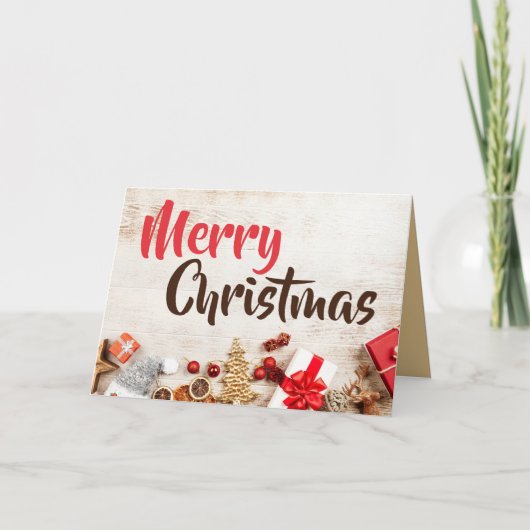 Carte Ornements décoratifs, voeux de Noël (Devant)