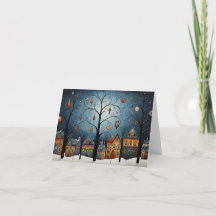 Ornements d'hiver Skandinavian Folk Art Noël