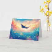 Carte Orque dans une mer de rêves (Fleur jaune)