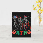 Carte Ortho Squad Dancing Skeletons Noël Orthopédique (Fleur jaune)