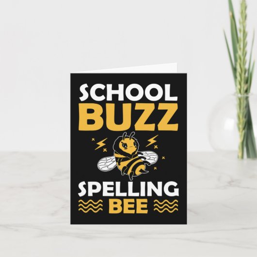 Carte Orthographe Buzz Bee 100 Jours De Mème Humour Scol (Devant)