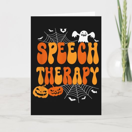 Carte Orthophonie Thérapie de la parole Pathologie du la (Devant)