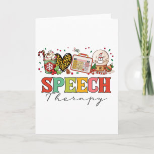 Carte Orthophoniste Slp Noël Thanksgiving