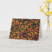 Carte Os de dinosaure de Petrification Orange (Fleur jaune)