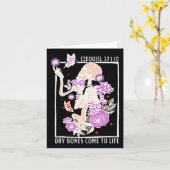 Carte Os secos ossos voltam à vida Versículo da Bíblia C (Fleur jaune)