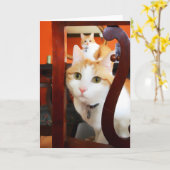 Carte OSCAR & ERNIE heARTcats (Fleur jaune)