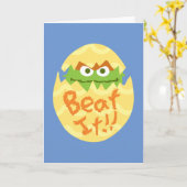 Carte Oscar le Grouch de Pâques (Fleur jaune)