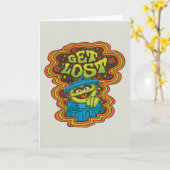 Carte Oscar le rouspéteur | psychédélique (Fleur jaune)