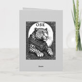 Carte Ose le léopard goétique s'élève (Dos)
