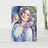 Carte Ostara Goddess Spring Equinox Sabbat Wicca Holiday (Devant)