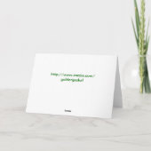 Carte Ostara Spring Solstice avec champ et fleurs (Dos)