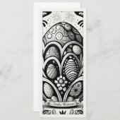 Carte Ostermonochrome Cartoon mit Ostéréier 10756 (Devant / Derrière)