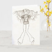 Carte otaku et fier (Fleur jaune)