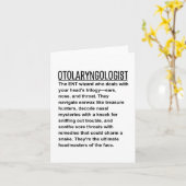 Carte Otolaryngologue (Fleur jaune)
