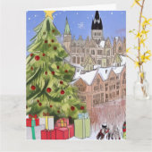 Carte Ottawa Ontario à Noël (Fleur jaune)