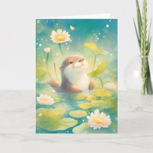 Carte Otter Lily Pad Paradise (Devant)