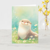 Carte Otter Meadow Haven (Fleur jaune)
