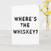 Carte Où est le Whiskey (Fleur jaune)