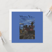 Carte Où est papa ? Harbour Island, Bahamas (Devant/Arrière en situation)